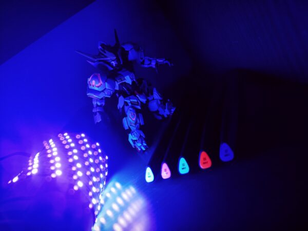 Dspiae - Kit de 5 marcadores MKF Fluorescentes + Tira led UV - Image 2