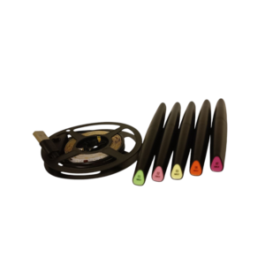 Dspiae - Kit de 5 marcadores MKF Fluorescentes + Tira led UV